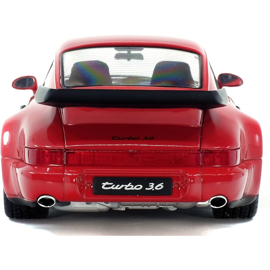 Solido 1:18 ポルシェ911(964)ターボ 赤 1990 Porsche 911 964 Turbo 3.6 Rouge Red 1/18 Diecast Model